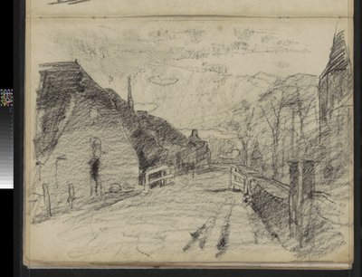 Dorfstraße in Diepenheim von Willem Arnoldus Witsen